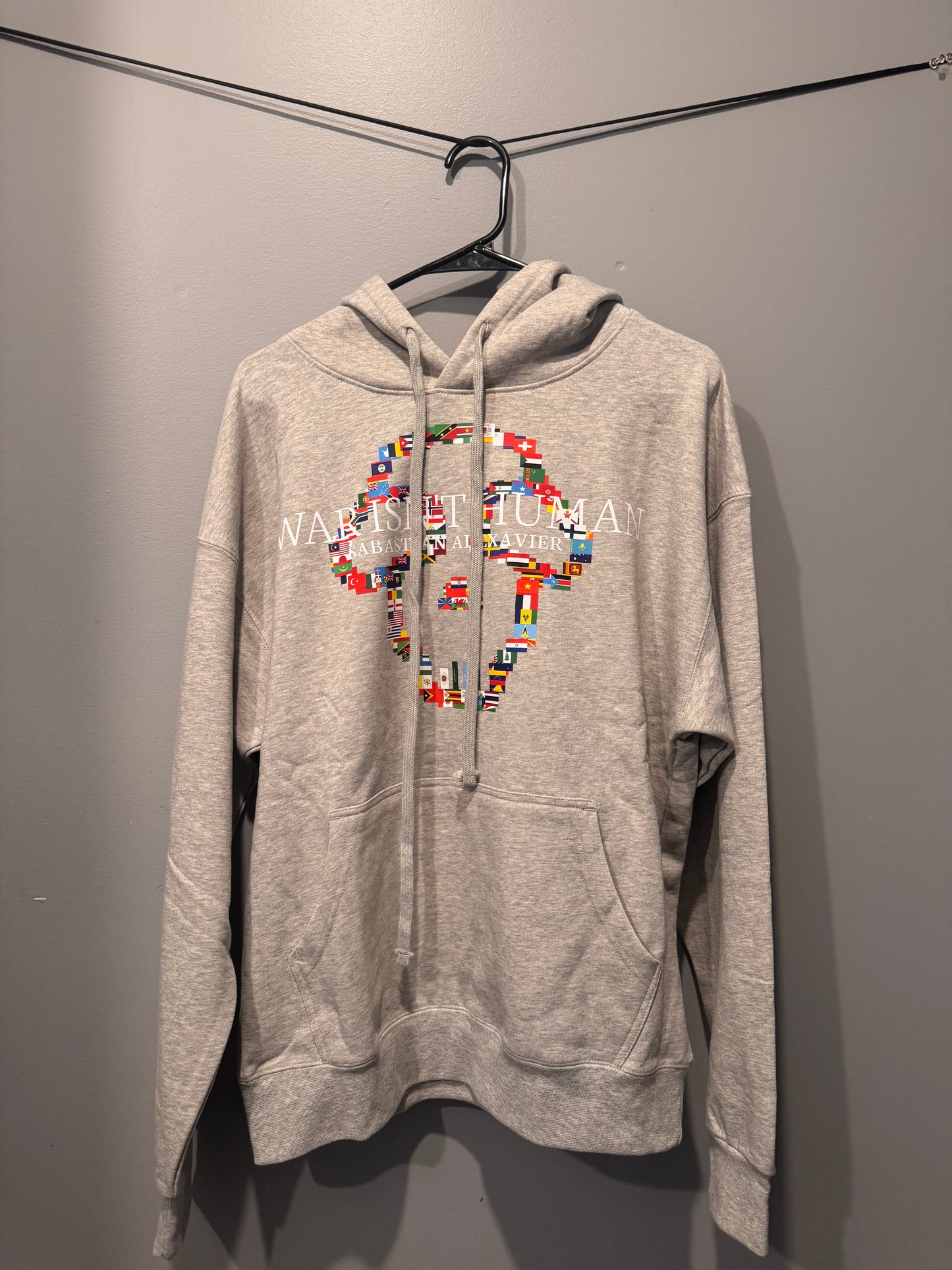 WAR ISNT HUMAN OVERSIZED HOODIE