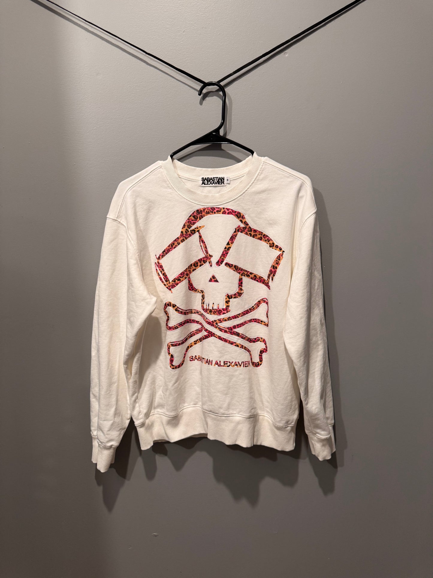 MIX LEOPARD PRINT SWEATSHIRT