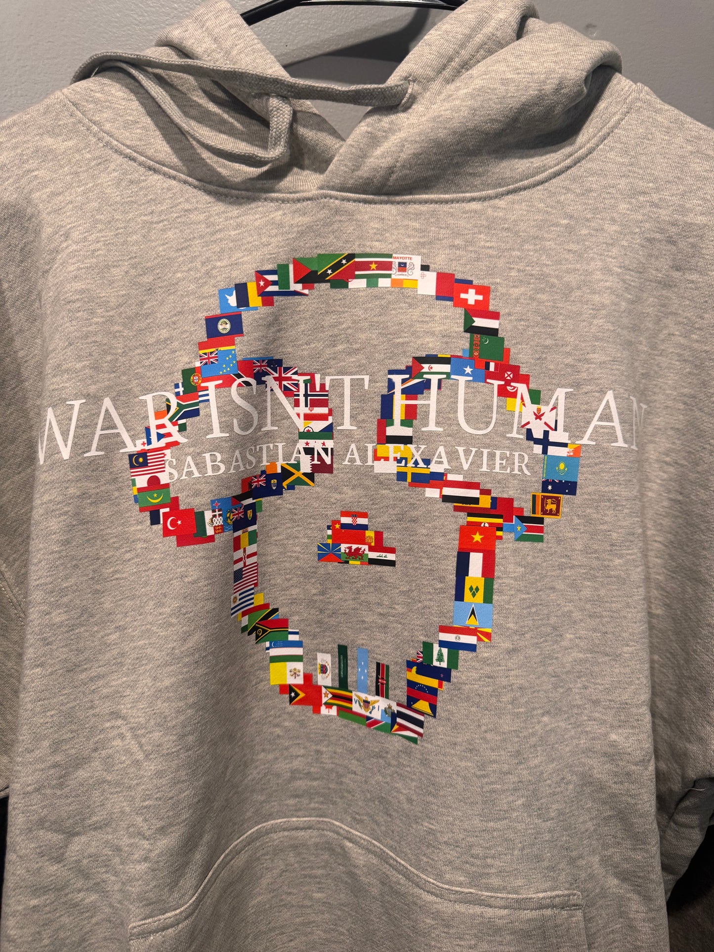 WAR ISNT HUMAN OVERSIZED HOODIE