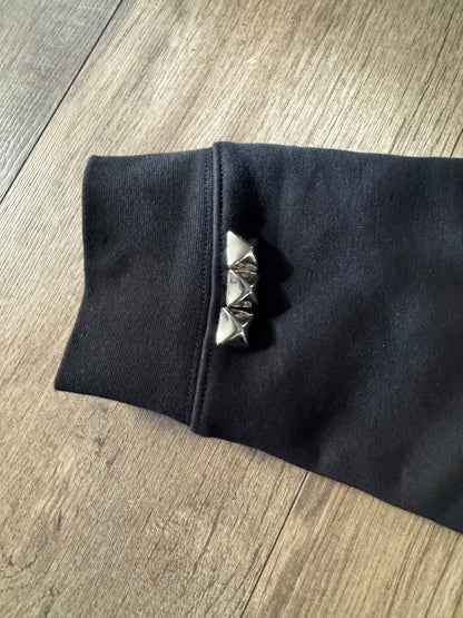 STUDDED CROSSBONE ZIP-UP