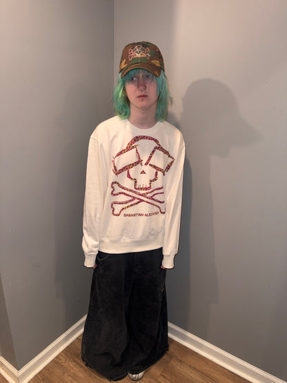 MIX LEOPARD PRINT SWEATSHIRT